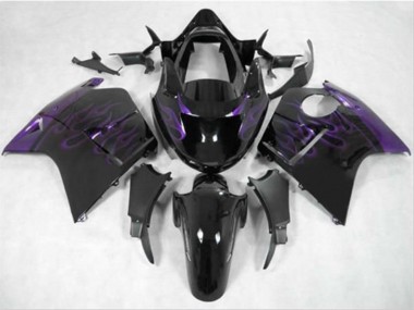 1996-2007 Dark Purple Flame Honda CBR1100XX Motorcycle Fairings Canada