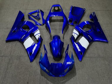 1998-2002 Blue White Design Yamaha R6 Motorcycle Fairings Canada