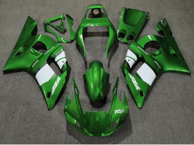 1998-2002 Deep Green & White Yamaha R6 Motorcycle Fairings Canada