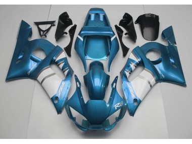 1998-2002 Light Blue & White Yamaha R6 Motorcycle Fairings Canada