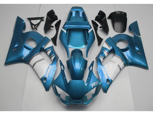 1998-2002 Light Blue & White Yamaha R6 Motorcycle Fairings Canada