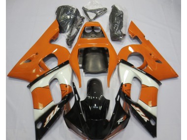 1998-2002 Orange White and Black Yamaha R6 Motorcycle Fairings Canada