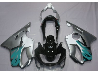 1999-2000 Gloss Silver & Teal Honda CBR600 F4 Motorcycle Fairings Canada