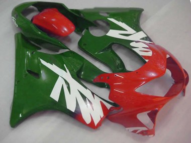 1999-2000 Green Red and White Decal Honda CBR600 F4 Motorcycle Fairings Canada