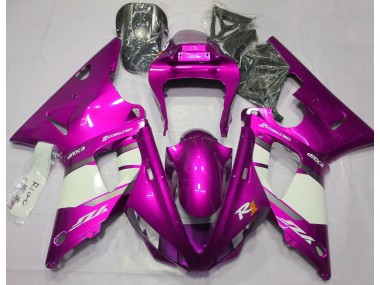 2000-2001 Hot Pink & White Yamaha R1 Motorcycle Fairings Canada