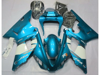 2000-2001 Light Blue & White Yamaha R1 Motorcycle Fairings Canada