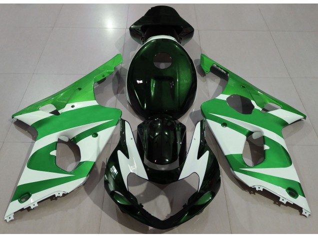 2000-2002 Deep Green & logos Suzuki GSXR 1000 Motorcycle Fairings Canada