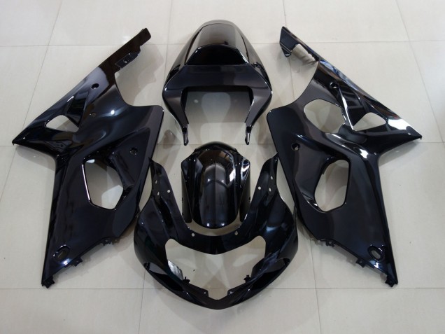 2000-2002 Gloss Black with Logo Suzuki GSXR 1000 Motorcycle Fairings Canada