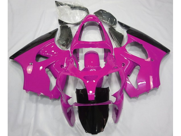 2000-2002 Gloss Pink & Black Kawasaki ZX6R Motorcycle Fairings Canada