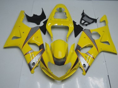 2000-2002 Yellow and Silver Suzuki GSXR 1000 Motorcycle Fairings Canada