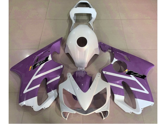 2001-2003 Gloss White and Purple Honda CBR600 F4i Motorcycle Fairings Canada