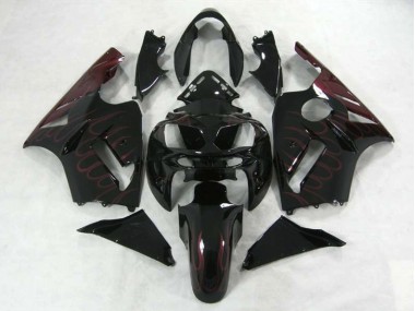 2002-2005 Burgundy Flame Kawasaki ZX12R Motorcycle Fairings Canada