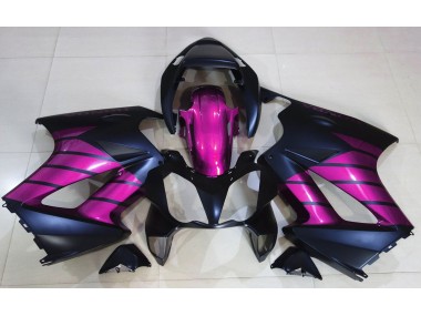 2002-2012 Matte Black & Pink Honda VFR800 Motorcycle Fairings Canada