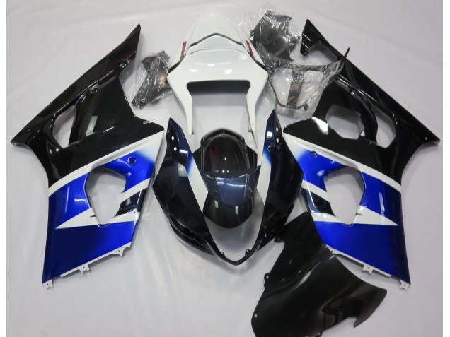 2003-2004 Black Blue and White Suzuki GSXR 1000 Motorcycle Fairings Canada