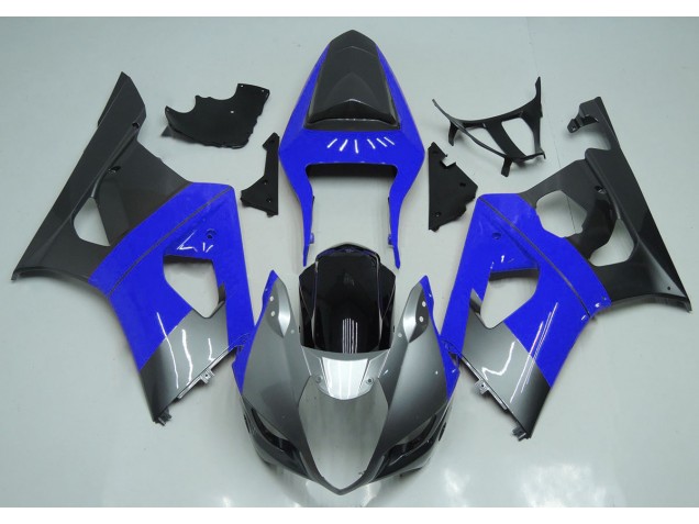 2003-2004 Blue Silver and Black Suzuki GSXR 1000 Motorcycle Fairings Canada