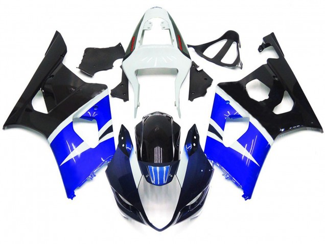 2003-2004 Blue and Black Gloss Custom Style Suzuki GSXR 1000 Motorcycle Fairings Canada