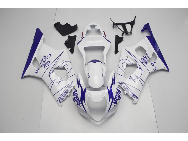 2003-2004 Blue and White Corona Suzuki GSXR 1000 Motorcycle Fairings Canada