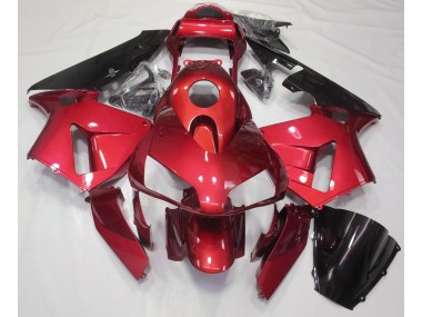 2003-2004 Candy Red Plain Honda CBR600RR Motorcycle Fairings Canada