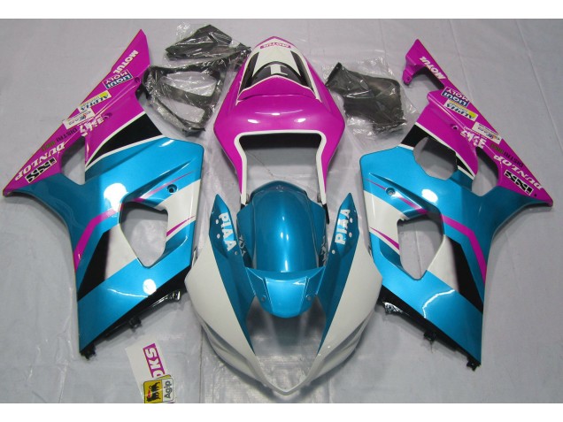 2003-2004 Gloss Blue and Pink Suzuki GSXR 1000 Motorcycle Fairings Canada