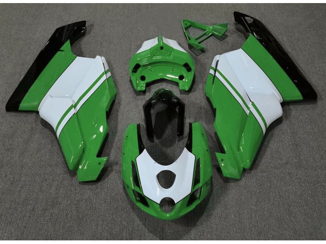 2003-2004 Gloss Green & White Ducati 749 999 Motorcycle Fairings Canada