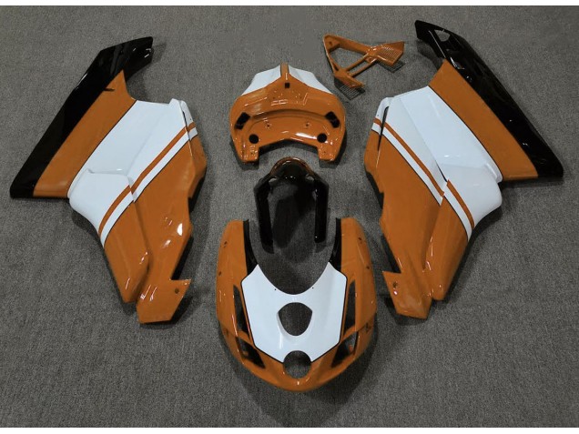 2003-2004 Gloss Orange & White Ducati 749 999 Motorcycle Fairings Canada