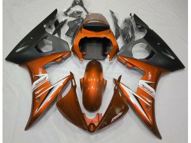 2003-2005 Gloss Orange & White Yamaha R6 Motorcycle Fairings Canada