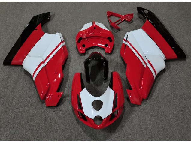 2003-2004 Gloss Red & White Ducati 749 999 Motorcycle Fairings Canada