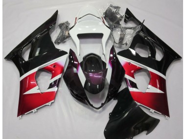 2003-2004 Gloss Red and White Suzuki GSXR 1000 Motorcycle Fairings Canada