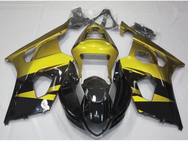 2003-2004 Gloss Yellow & Black Suzuki GSXR 1000 Motorcycle Fairings Canada