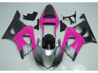 2003-2004 Pink Silver and Black Suzuki GSXR 1000 Motorcycle Fairings Canada