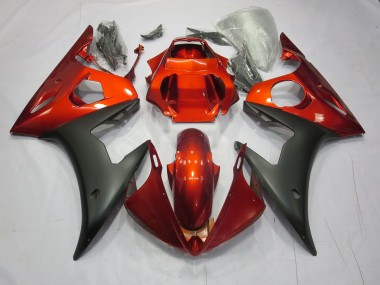 2003-2005 Red/ Orange Matte Yamaha R6 Motorcycle Fairings Canada