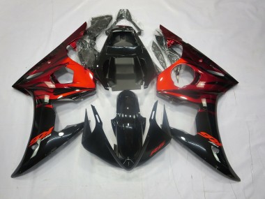 2003-2005 Red and Black Yamaha R6 Motorcycle Fairings Canada