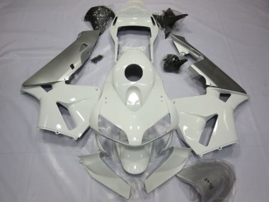 2003-2004 Silver and White Honda CBR600RR Motorcycle Fairings Canada