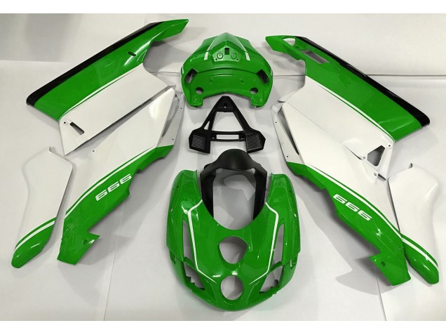 2003-2004 White Green and Black Ducati 749 999 Motorcycle Fairings Canada