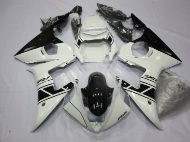 2003-2005 Black and white Yamaha R6 Motorcycle Fairings Canada