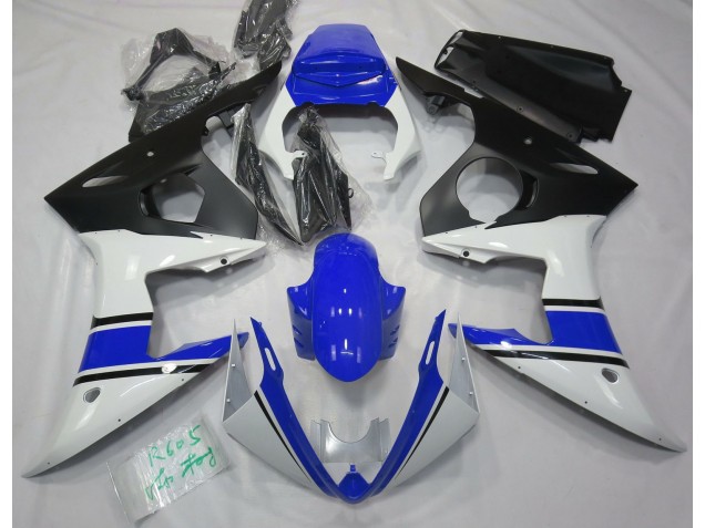 2003-2005 Gloss White and Blue Yamaha R6 Motorcycle Fairings Canada