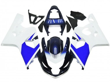 2004-2005 Bright White and Blue Suzuki GSXR 600-750 Motorcycle Fairings Canada