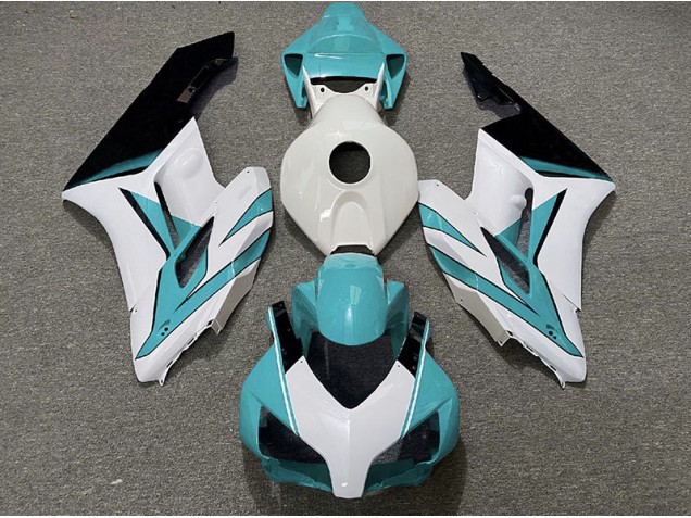 2004-2005 Cyan White and Black Gloss Honda CBR1000RR Motorcycle Fairings Canada