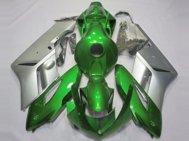 2004-2005 Gloss Green and Silver Honda CBR1000RR Motorcycle Fairings Canada