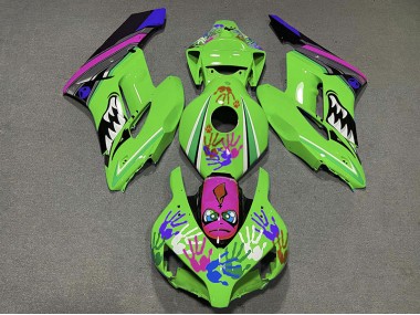 2004-2005 Green and Purple Shark Honda CBR1000RR Motorcycle Fairings Canada