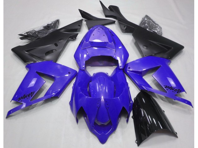 2004-2005 Pearl Blue & Black Kawasaki ZX10R Motorcycle Fairings Canada