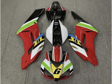 2004-2005 Red 6 Honda CBR1000RR Motorcycle Fairings Canada