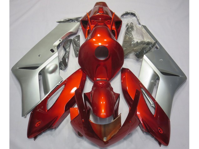 2004-2005 Red Silver Honda CBR1000RR Motorcycle Fairings Canada