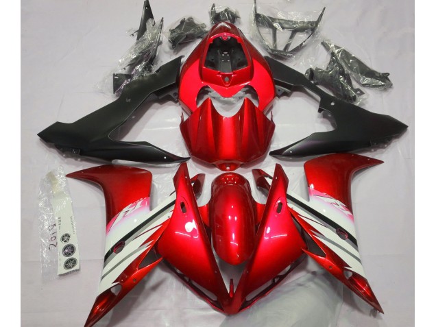 2004-2006 Bright Red & White Yamaha R1 Motorcycle Fairings Canada