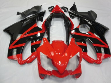 2004-2007 Gloss Black and Red Honda CBR600 F4i Motorcycle Fairings Canada