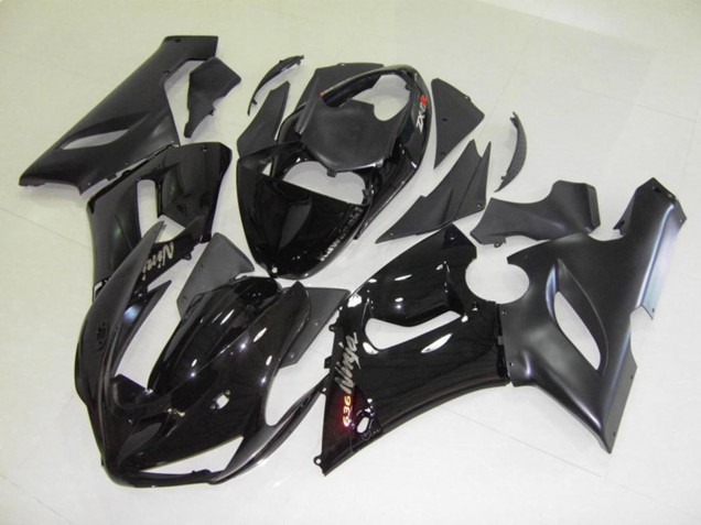 2005-2006 Black Gloss Kawasaki ZX6R Motorcycle Fairings Canada