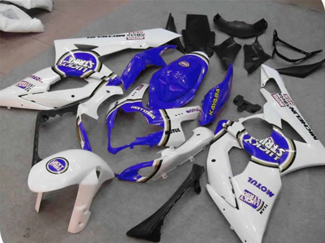 2005-2006 Blue Lucky Strike Suzuki GSXR 1000 Motorcycle Fairings Canada