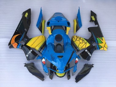 2005-2006 Blue Shark & Yellow Honda CBR600RR Motorcycle Fairings Canada