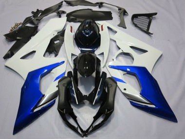 2005-2006 Blue and White Suzuki GSXR 1000 Motorcycle Fairings Canada