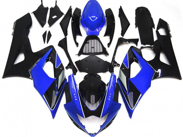 2005-2006 Gloss Blue and Black with red logo Suzuki GSXR 1000 Motorcycle Fairings Canada